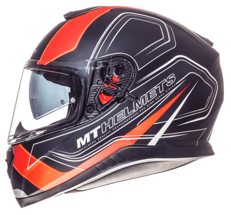 MT THUNDER 3 SV TRACE MATT BLACK/FLUOR ORANGE